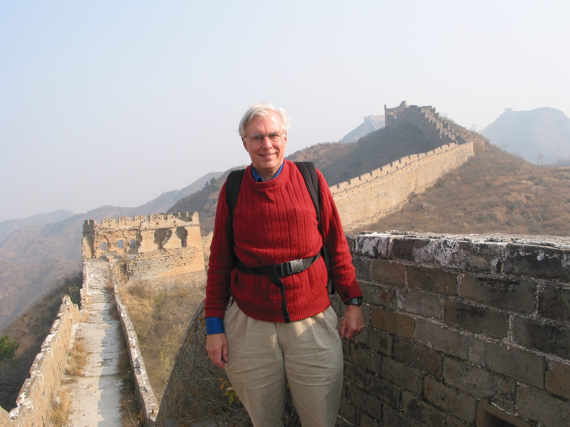 [Steven Sabol at the area of the Great Wall shown in other photo]